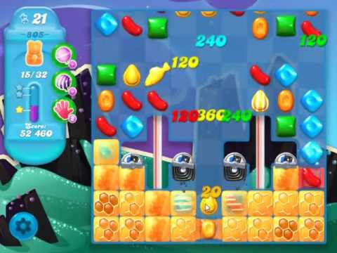 Candy Crush Soda Saga Level 805 - NO BOOSTERS