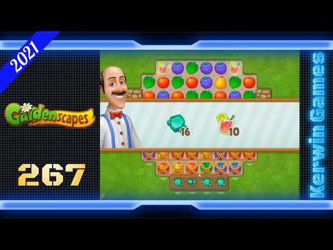 Gardenscapes Level 267 - No Boosters - 29 moves (2021)