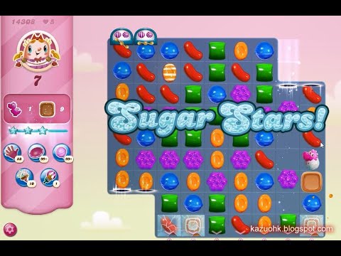 Candy Crush Saga Level 14308 (Sugar stars, Impossible without boosters)