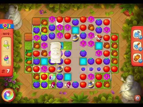 GardenScapes Level 1872 no boosters (12 moves)