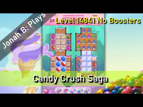 Candy Crush Saga Level 14841 No Boosters