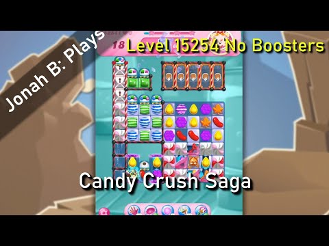 Candy Crush Saga Level 15254 No Boosters