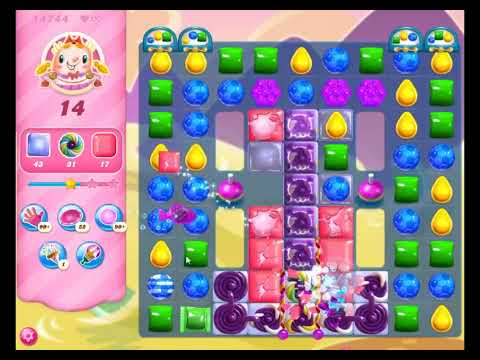 Candy Crush Saga Level 14744 - NO BOOSTERS | SKILLGAMING ✔️