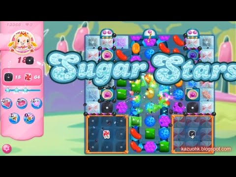 Candy Crush Saga Level 13366 (2nd version, Sugar stars, NO boosters NO passd)