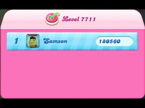 Candy Crush Saga Level 7711 NO BOOSTERS