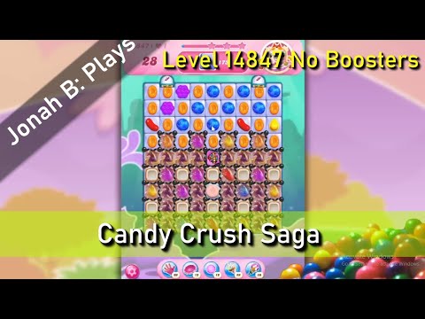 Candy Crush Saga Level 14847 No Boosters