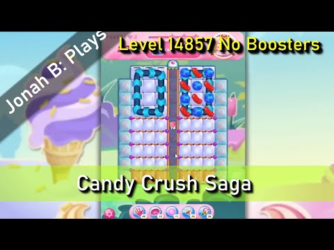 Candy Crush Saga Level 14857 No Boosters