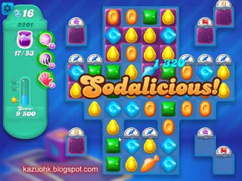 Candy Crush Soda Saga Level 2201 (3 stars, NO boosters)