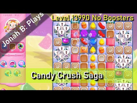 Candy Crush Saga Level 13990 No Boosters