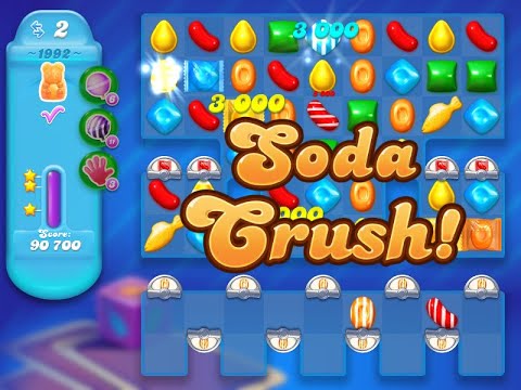 Candy Crush Soda Saga Level 1992 (3 stars, NO boosters)