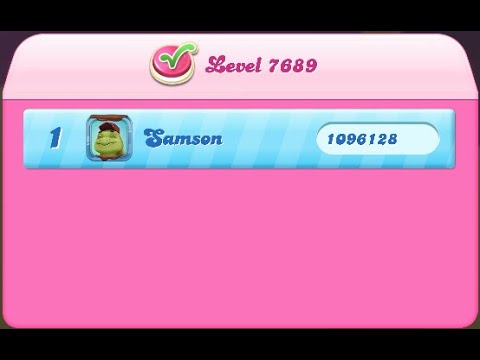 Candy Crush Saga Level 7689 NO BOOSTERS