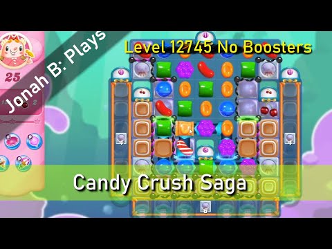 Candy Crush Saga Level 12745 No Boosters