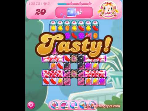 Candy Crush Saga Level 13573 (2nd version, 3 stars, NO pay NO pass!!)