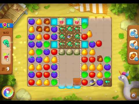 GardenScapes Level 1613 no boosters (18 moves)