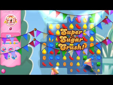 Candy Crush Saga Level 13420 (2nd version, NO boosters NO pass!)