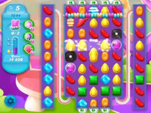 Candy Crush Soda Saga Level 1244 - NO BOOSTERS