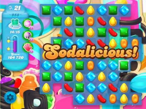 Candy Crush Soda Saga Level 958 - NO BOOSTERS