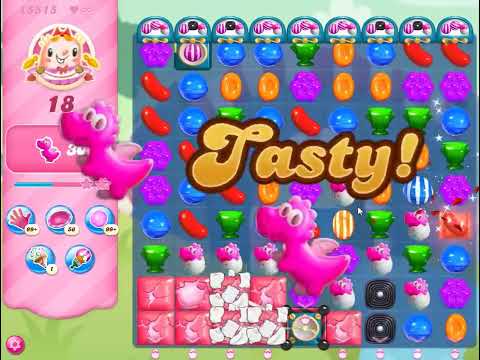 Candy Crush Saga Level 15515 - NO BOOSTERS | SKILLGAMING ✔️