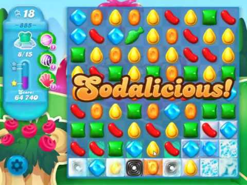 Candy Crush Soda Saga Level 885 - NO BOOSTERS