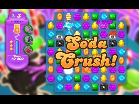 Candy Crush Soda Saga Level 1654 (3 stars, No boosters)