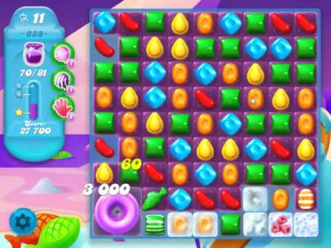 Candy Crush Soda Saga Level 688 - NO BOOSTERS