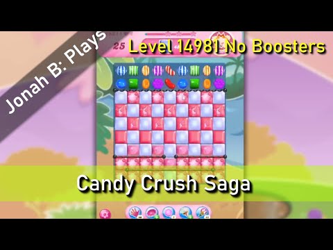 Candy Crush Saga Level 14981 No Boosters